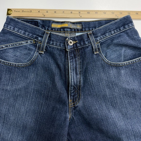 Levi's Silvertab Baggy Jeans Men's 31x30 Blue Denim Y2K Skater Relaxed Fit - Picture 8 of 11